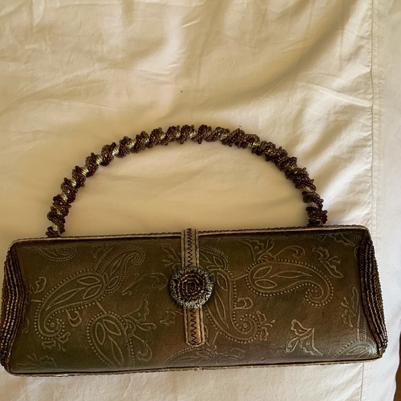 Structured Beaded Evening Clutch - Picture 2 of 3